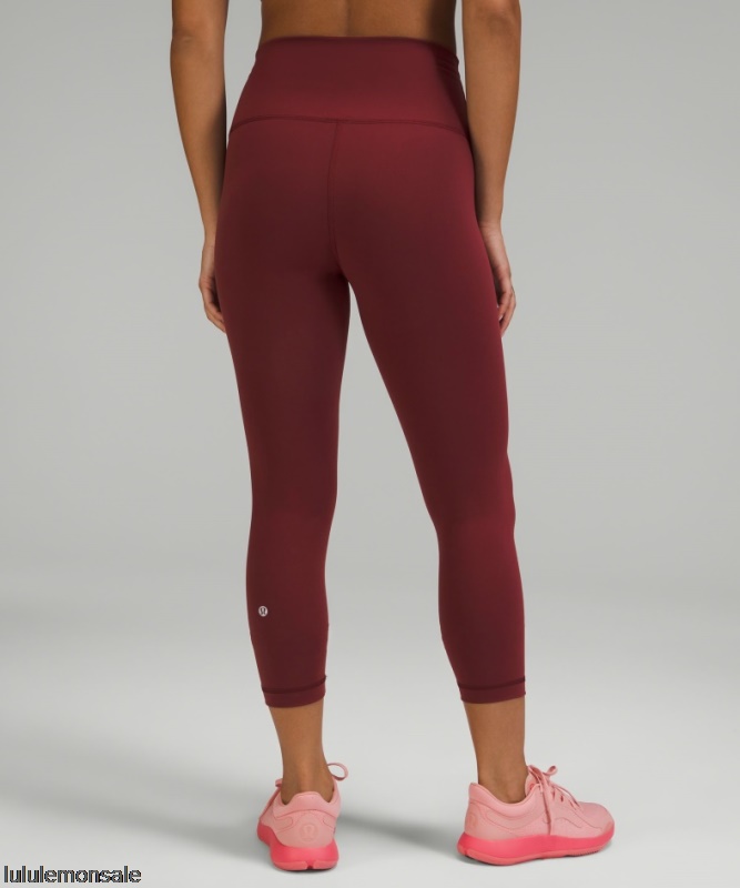 Lululemon Damen DELULU088 | Lululemon Deutschland Red Merlot Wunder Train High-rise Crop 23